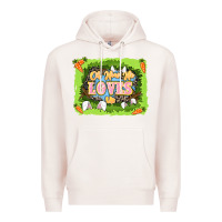 Pale Pink Oh how he loves us Easter Day Premium Hoodie - LillyAllenDesigns