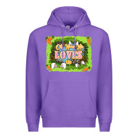 Purple Oh how he loves us Easter Day Premium Hoodie - LillyAllenDesigns