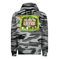 Slate Camo Oh how he loves us Easter Day Premium Hoodie - LillyAllenDesigns