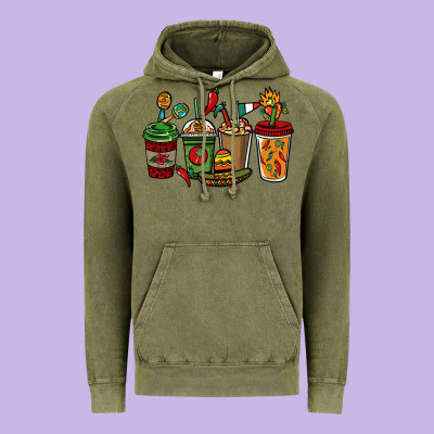 Mexican Coffee Cups Mexico Vintage Hoodie Designed By Howdyjamesfarm