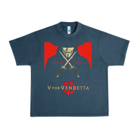 Midnight Navy V For Vendetta Freedom Forever Urban Heavy Tee - trangStudio