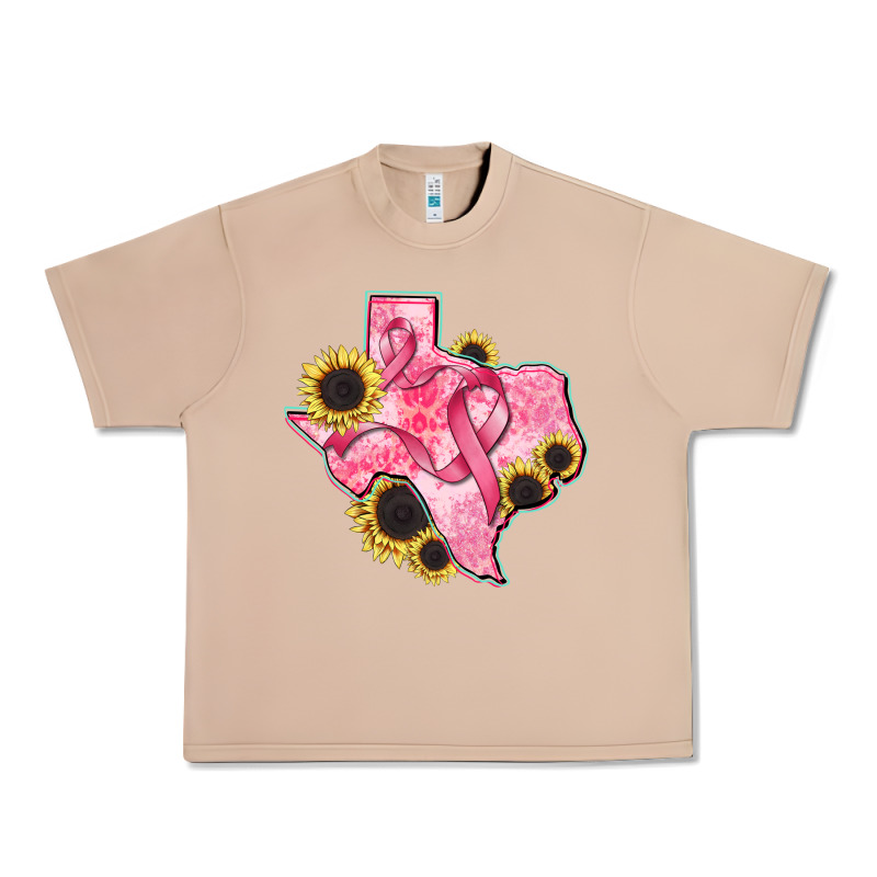Texas Map Breast Cancer Urban Heavy Tee by CowGirlArtShop | Teevron