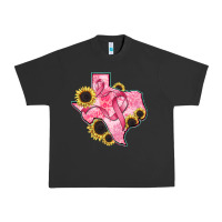 Pigment Black texas map breast cancer Urban Heavy Tee - CowGirlArtShop
