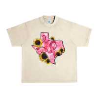 Sandshell texas map breast cancer Urban Heavy Tee - CowGirlArtShop