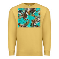 Antique Gold cheetah cowhide tumbler Premium Sweatshirt - BarkalooDesign