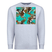 Heather Grey cheetah cowhide tumbler Premium Sweatshirt - BarkalooDesign