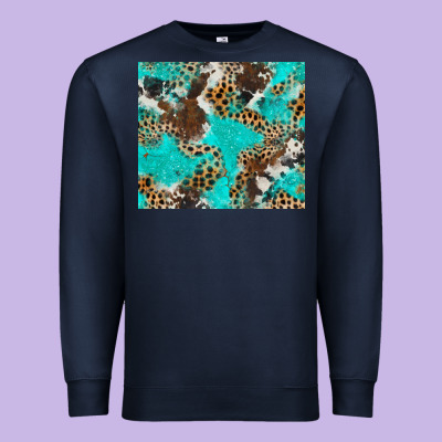 Cheetah Cowhide Tumbler Premium Sweatshirt Designed By Barkaloodesign