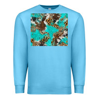 Ocean Blue cheetah cowhide tumbler Premium Sweatshirt - BarkalooDesign