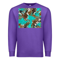 Purple cheetah cowhide tumbler Premium Sweatshirt - BarkalooDesign