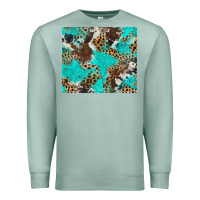 Seafoam cheetah cowhide tumbler Premium Sweatshirt - BarkalooDesign