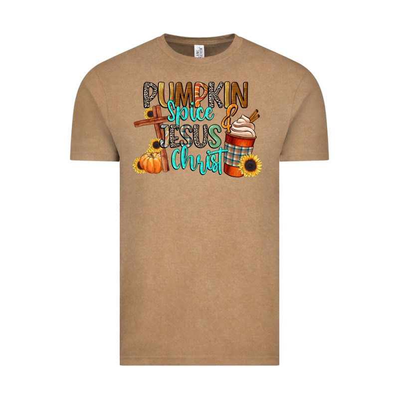 Pumpkin Spice And Jesus Christ Vintage Tee by CowGirlArtShop | Teevron