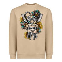 Mushroom barber shop Heavyweight Sweatshirt - SublimationCraftShop