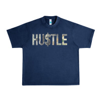 Navy Hustle 100 Dollar Bill Christmas Gift entrepreneur Urban Heavy Tee - trangStudio