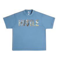 Pebble Blue Hustle 100 Dollar Bill Christmas Gift entrepreneur Urban Heavy Tee - trangStudio
