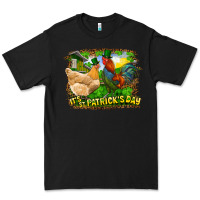 Black It's St. Patrick's Day Rooster And Chicken Premium Tee - RanaPortraitStore