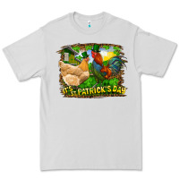 Dove Grey It's St. Patrick's Day Rooster And Chicken Premium Tee - RanaPortraitStore