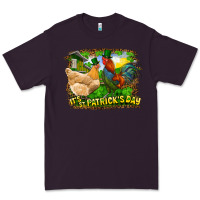 Plum It's St. Patrick's Day Rooster And Chicken Premium Tee - RanaPortraitStore