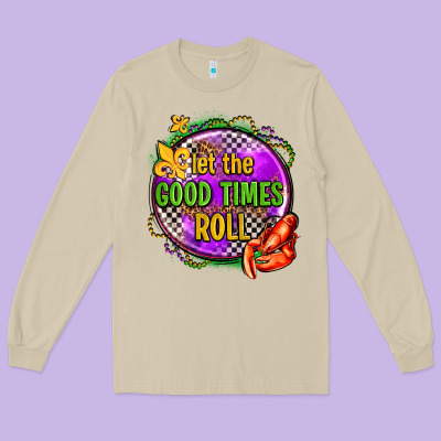 Let The Good Times Roll Olivia Long Sleeve Tee Designed By Oliviacreatesart