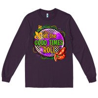 Plum let the good times roll olivia Long Sleeve Tee - OliviaCreatesArt