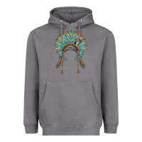 Storm native american headdress turquise Heavyweight Hoodie - BarkalooDesign