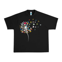 Womens Funny Dandelion Books Gift For Reading Lover Women Girls V-neck Urban Heavy Tee | Teevron