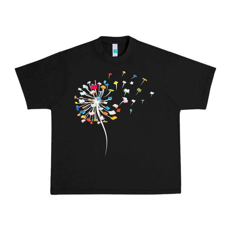 Womens Funny Dandelion Books Gift For Reading Lover Women Girls V-neck Urban Heavy Tee by trangStudio | Teevron