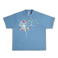 Pebble Blue Womens Funny Dandelion Books Gift For Reading Lover Women Girls V-Neck Urban Heavy Tee - trangStudio