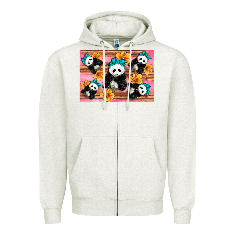 Baby Panda Flowers Zipper Hoodie by Artiststas | Teevron