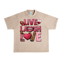 French Oak Live laugh love Valentine's Day Urban Heavy Tee - HowdyJamesFarm