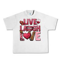 Lunar Rock Live laugh love Valentine's Day Urban Heavy Tee - HowdyJamesFarm