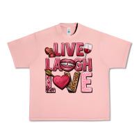 Salmon Live laugh love Valentine's Day Urban Heavy Tee - HowdyJamesFarm