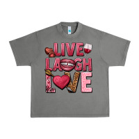 Tornado Live laugh love Valentine's Day Urban Heavy Tee - HowdyJamesFarm