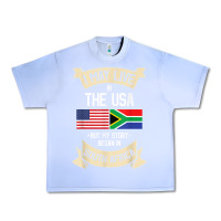 Grape Ice South Africa American Flag USA South African Roots Gifts Urban Heavy Tee - trangStudio