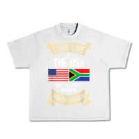 Lunar Rock South Africa American Flag USA South African Roots Gifts Urban Heavy Tee - trangStudio