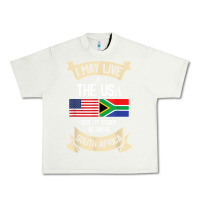 Pistachio South Africa American Flag USA South African Roots Gifts Urban Heavy Tee - trangStudio