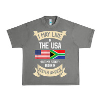 Tornado South Africa American Flag USA South African Roots Gifts Urban Heavy Tee - trangStudio
