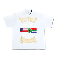 White South Africa American Flag USA South African Roots Gifts Urban Heavy Tee - trangStudio