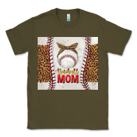 Army Green baseball mom with leopard tumbler tbs Classic Tee - TumblerDesignByShophia