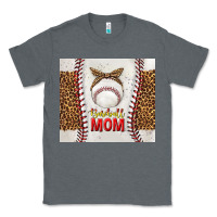 Charcoal Heather baseball mom with leopard tumbler tbs Classic Tee - TumblerDesignByShophia