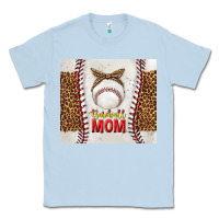 Dusty Blue baseball mom with leopard tumbler tbs Classic Tee - TumblerDesignByShophia