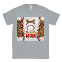 Heather Grey baseball mom with leopard tumbler tbs Classic Tee - TumblerDesignByShophia