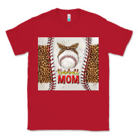 Red baseball mom with leopard tumbler tbs Classic Tee - TumblerDesignByShophia