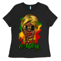 Black i am black history Ladies Tee - NancyCooperArtShop