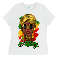 White i am black history Ladies Tee - NancyCooperArtShop