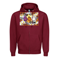 Burgundy The boo crew Zipper Hoodie - Artiststas