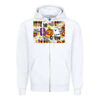 White The boo crew Zipper Hoodie - Artiststas