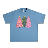 Pebble Blue christmas trees Urban Heavy Tee - CowGirlArtShop