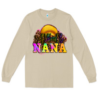 Mushroom softball nana Long Sleeve Tee - OliviaCreatesArt