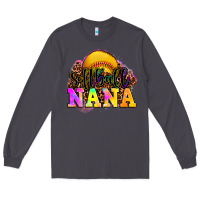 Smoke softball nana Long Sleeve Tee - OliviaCreatesArt