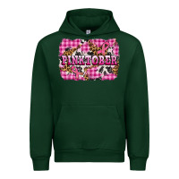 Forest Green pinktober with cancer ribbon Urban Hoodie - AdoDesignShop